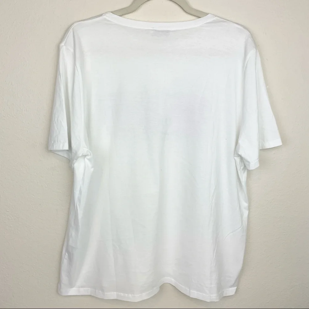 Zara Lovely Summer Mood Graphic Tee Shirt Iridescent Shine Cotton Vacation - Picture 4 of 7